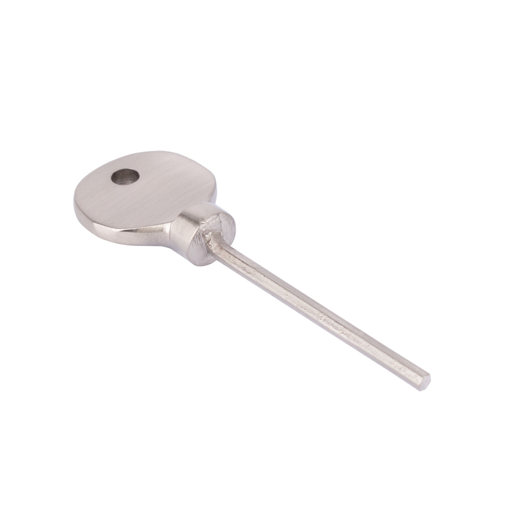 Sash Heritage Brass Key to Suit Locking Fasteners with a Grub Screw - Satin Nickel